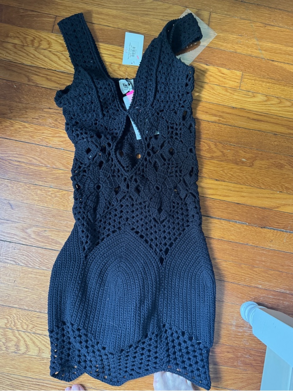 Tach Crochet Mini Dress